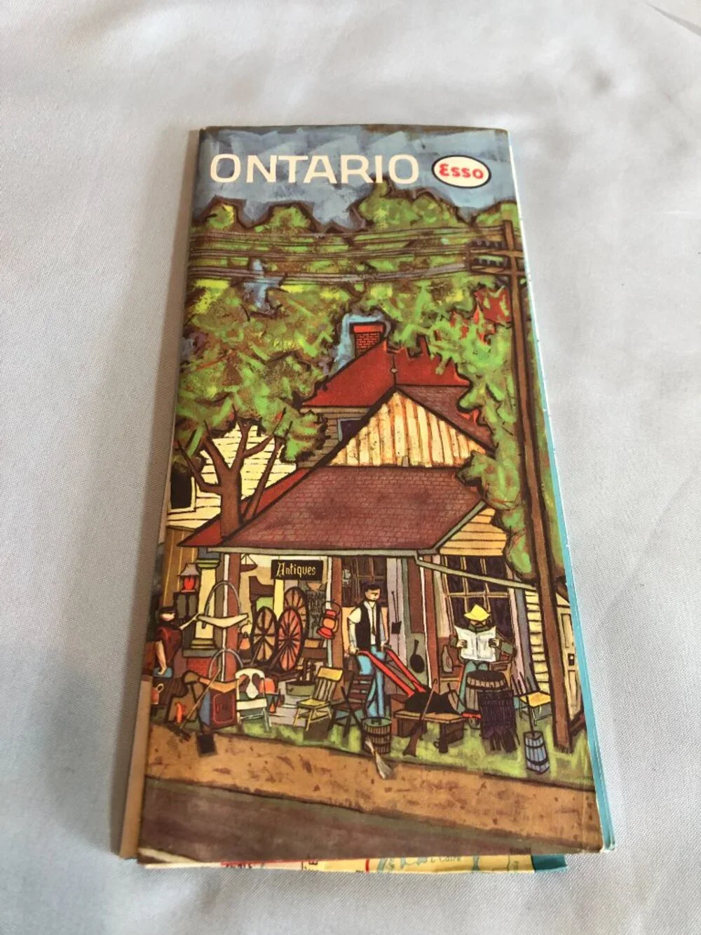 VINTAGE LOT of 2 Ontario Maps - 1963 ESSO & 1968 PROVINCE #F5